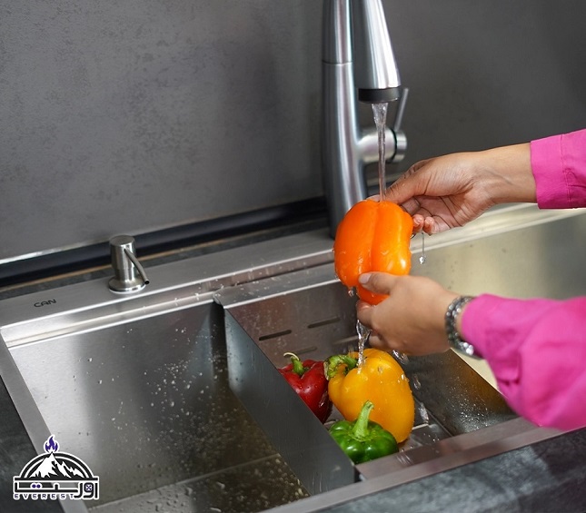 سینک ظرفشویی کن مدل BCN90 2 sink-can-bcn90