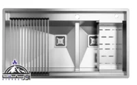 سینک ظرفشویی کن مدل BCN302-90