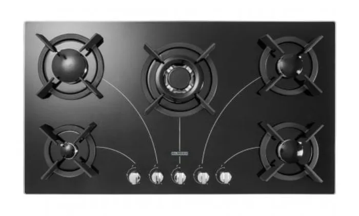 گاز رومیزی استیل البرز کد G5908 با قطعات ایتالیایی