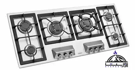 گاز رومیزی استیل البرز کد S6125 2 گاز رومیزی استیل البرز کد S6125