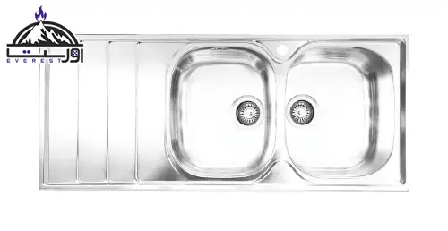ابعاد سینک ظرفشویی اخوان (توکار-روکار) 2 خرید سینک ظرفشویی توکار اخوان کد 147A