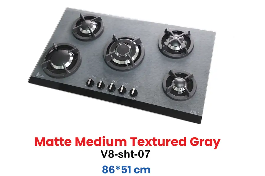 v8-shot matte Medium textured Gray (v8-SHT-07)